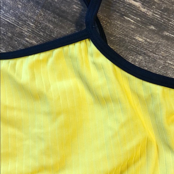 VINTAGE YELLOW SWIM TOP - Picture 3 of 4